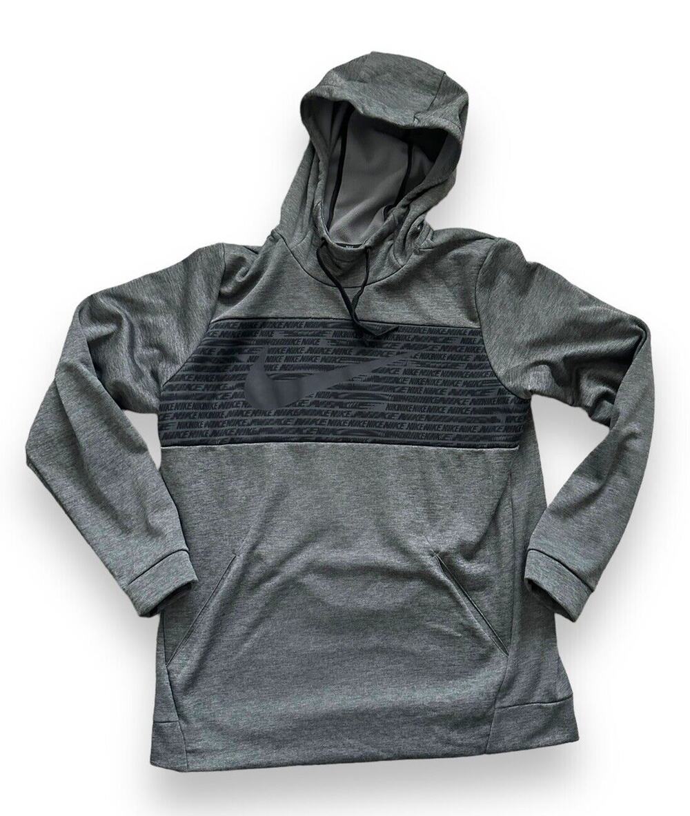 Nike Dri-Fit Men's Charcoal Hoodie Size Large